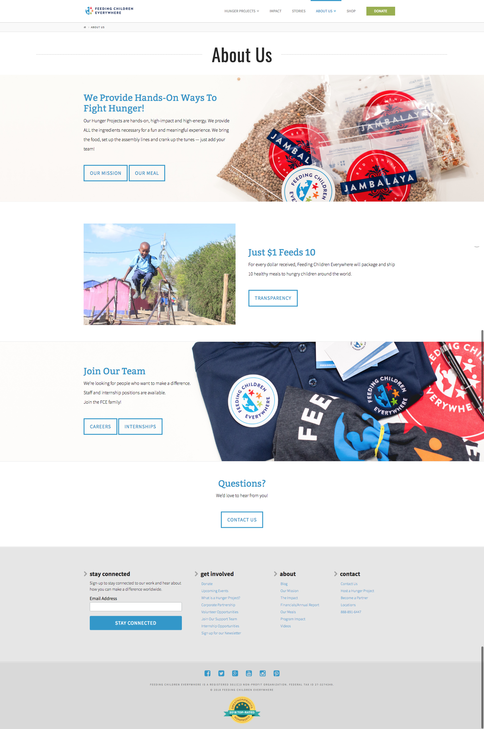 About Us Feeding Children Everywhere